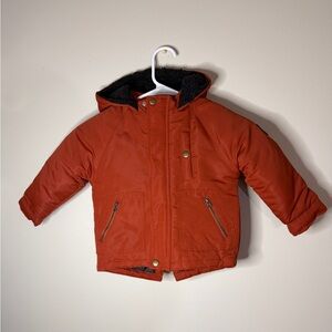 Brooklyn Boys orange and grey toddler jacket size 2T Outdoor Button And Zip